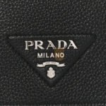 PRADA VITELLO DAINO FLOU FLAP CROSSBODY BLACK (23*15*8cm) - Image 6