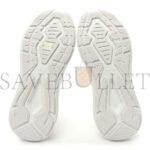 PRADA SPAZZOLATO ROIS BIKE FABRIC MENS SNEAKERS 10 WHITE - Image 6