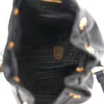 PRADA RE-NYLON DUET DRAWSTRING SHOULDER BAG BLACK (23*18*11cm) - Image 4