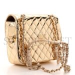 CHANEL MIRROR CALFSKIN METALLIC CALFSKIN QUILTED HOLLYWOOD BOULEVARD BACKPACK WITH COIN PURSE GOLD AS4647 (20*15*6.5cm) - Image 3