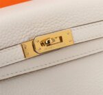 Hermès Kelly Togo Calf Gold hardware Milkshake white size: 25Cm/ 28Cm - Image 3