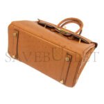 HERM�S MASTER BIRKIN 30 OSTRICH LEATHER EARTHY YELLOW GOLD BUCKLE H041933CK69 (30*22*16cm) - Image 3