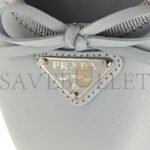 PRADA METALLIC LAMBSKIN BOW BALLERINA FLATS 38.5 FIORDALISO - Image 7