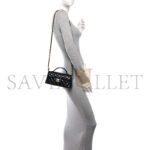 CHANEL LAMBSKIN QUILTED MINI FLAP TOP HANDLE BAG BLACK AS5354 (20*11*6cm) - Image 2