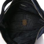PRADA TESSUTO NYLON VITELLO HOBO NAVY (19*13*10cm) - Image 4