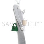 CHANEL SHINY AGED CALFSKIN QUILTED NANO KELLY SHOPPER GREEN AS4416 (19*13*7cm) - Image 2