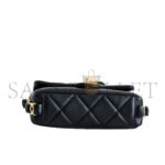 CHANEL DOUBLE C THICK CHAIN COVER MINI BLACK AS5174 (17*12*4.5cm) - Image 3