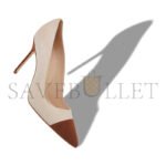 MANOLO BLAHNIK CAPCOUR BROWN AND BEIGE SUEDE POINTED TOE PUMPS 424-1966-0004 - Image 3