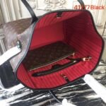 Louis Vuitton Monogram Canvas Neverfull MM M41177 Black/Red - Image 8