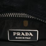 PRADA TESSUTO NYLON JACQUARD TOTE BLACK (22*20*8cm) - Image 5