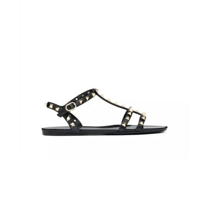VALENTINO ROCKSTUD FLAT RUBBER SANDAL 5W2S0H38PVS_0NO