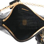 PRADA SAFFIANO LUX RE-EDITION 2005 SHOULDER BAG BLACK (22*17*6cm) - Image 4