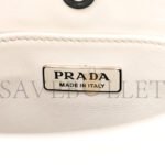 PRADA SPAZZOLATO CLEO SHOULDER BAG WHITE (27*18*5cm) - Image 5