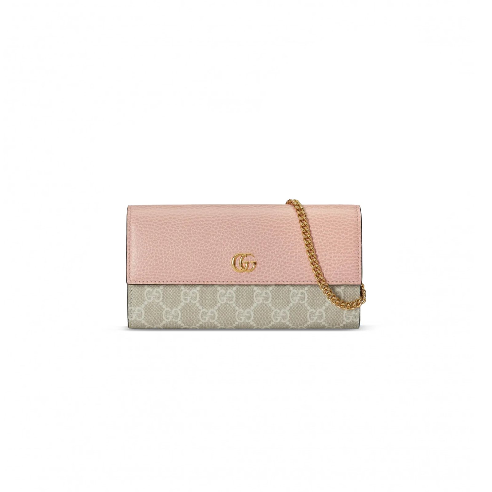3d22bac0a850a2ebd4a0da9a0cdb61ef9203b48b GUCCI GG MARMONT BI-COLOR WALLET ON CHAIN ��546585AACFE5945 (19*10cm) - Image 1