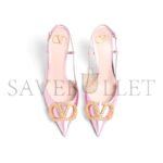 VALENTINO VLOGO SIGNATURE SLINGBACK PUMP IN LAMINATED NAPPA LEATHER 80MM 6W2S0R01LUY_BSV - Image 4