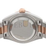 ROLEX STAINLESS STEEL 18K EVEROSE GOLD DIAMOND MOTHER OF PEARL 28MM OYSTER PERPETUAL DATEJUST WATCH 279171 - Image 4