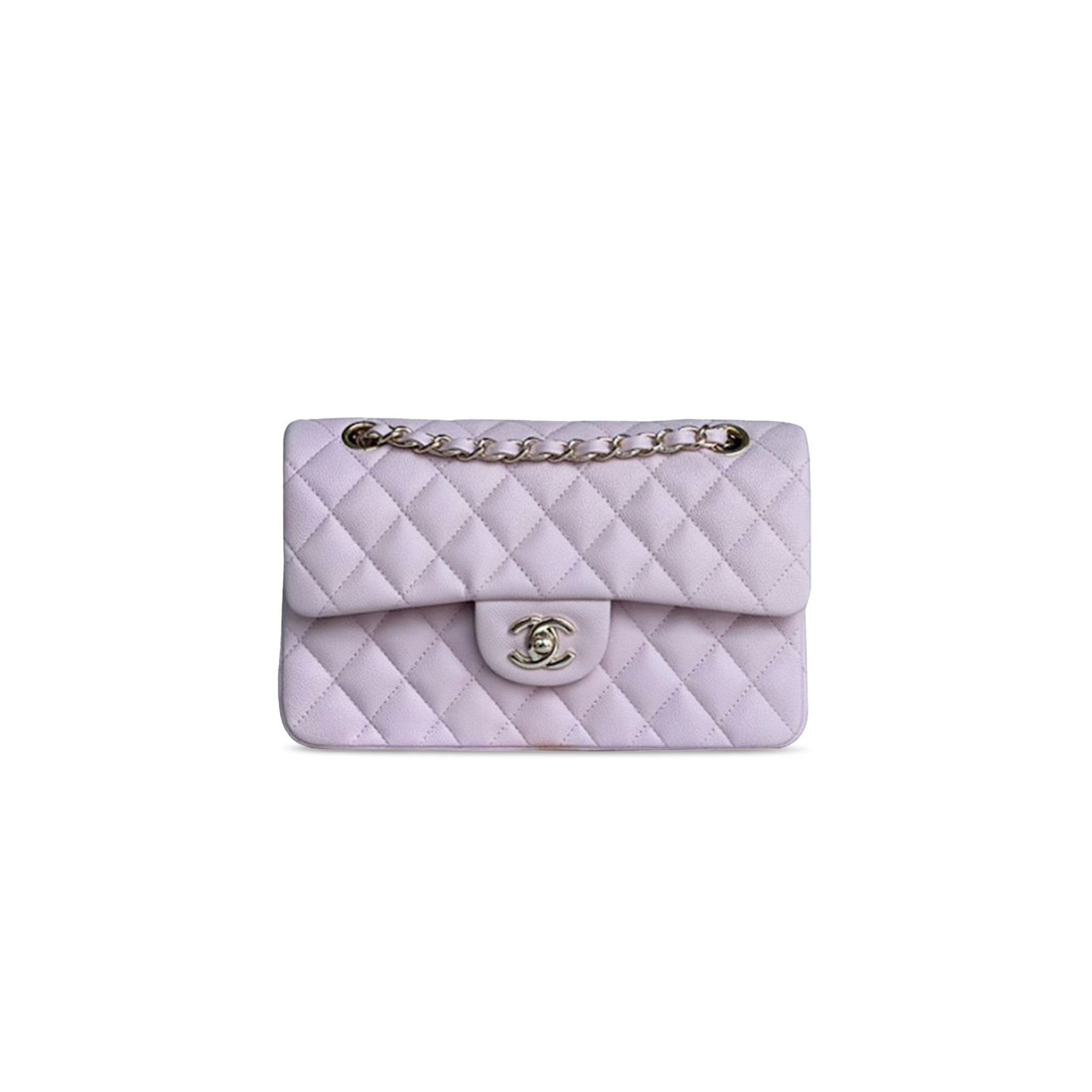40a0ca4b865fd294b5007afe0aaf375983f7d710 CHANEL SMALL�CLASSIC�FLAP�QUILTED LAMBSKIN A01113 (23*13*6cm) - Image 1