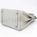 HERM�S MASTER BIRKIN 25 CROCODILE AND TOGO LEATHER PEARL GREY GOLD BUCKLE H076216CK15 (25*20*13cm) - Image 3