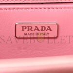 PRADA SAFFIANO CITY CALF LIGHT FRAME BAG PINK (22*18*9cm) - Image 4