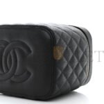 CHANEL CAVIAR QUILTED LARGE VANITY POUCH BLACK (20*15*13cm) - Image 5