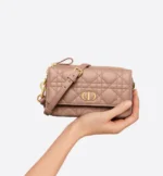 Blush Soft Cannage Crossbody Bag for Women - Image 2