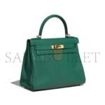 HERM�S MASTER KELLY 25 MALACHITE GREEN GOLD BUCKLE (25*17*7cm) - Image 2