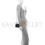 CHANEL CAVIAR QUILTED CHAIN TOP HANDLE WITH CHAIN BLACK (18*10*4cm) - Image 2