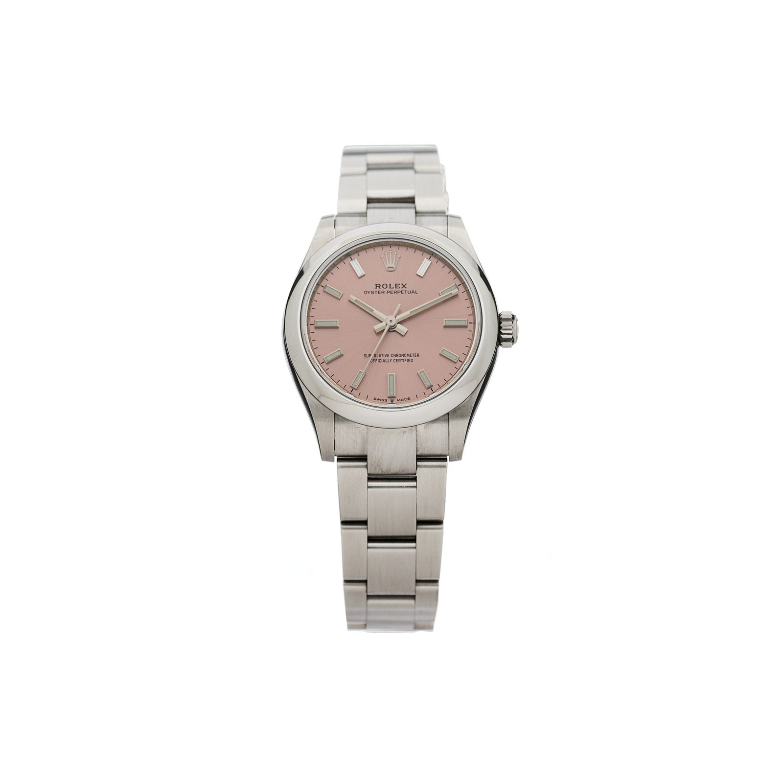 436c5d62fd8940f6cf91fe66c7a5d58669d34bd6 ROLEX STAINLESS STEEL 31MM OYSTER PERPETUAL WATCH PINK 277200 - Image 1