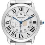 CARTIER RONDE SOLO DE CARTIER XL SILVER DIAL AUTOMATIC STEEL WATCH W6701011 - Image 2