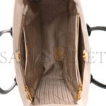 PRADA SAFFIANO MEDIUM BI-COLOR TOP HANDLE TOTE BLACK TALCO (36*30*15cm) - Image 4