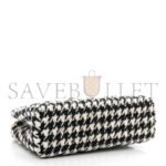 CHANEL TWEED HOUNDSTOOTH QUILTED NANO KELLY SHOPPER BLACK WHITE AS4416 (19*13*7cm) - Image 4