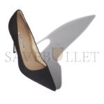 MANOLO BLAHNIK BB CHARCOAL BLACK POINTED TOE PUMPS 9XX-0417-0022 - Image 3