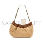 YSL PACPAC CHAIN HOBO BAG IN SHEARLING 681632185744 (24*14*4cm) - Image 2