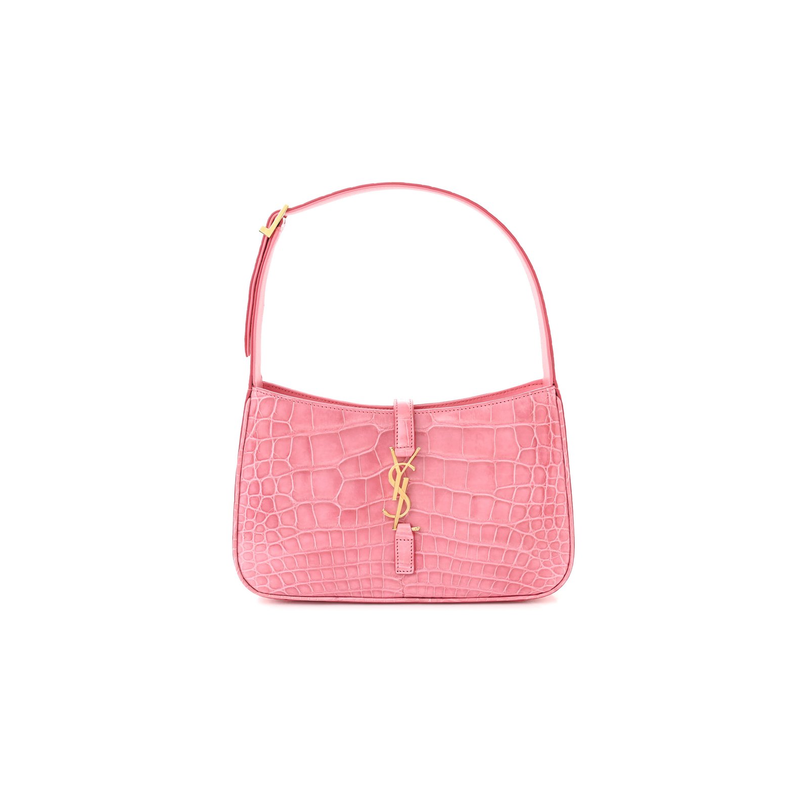 45533c23c6227dc91280d014414621bdfe20102c YSL LE 5 � 7 IN CROCODILE-EMBOSSED LEATHER 6572281542072 (23*16*6.5cm) - Image 1