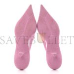 PRADA NYLON FLOWER POINTED TOE 45MM SLINGBACK PUMPS 40 PRIMULA - Image 4