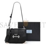 PRADA GLACE CALFSKIN LARGE SOFT CAHIER BAG BLACK (23*17*8cm) - Image 2