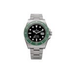 ROLEX STAINLESS STEEL 41MM OYSTER PERPETUAL SUBMARINER DATE "KERMIT" WATCH BLACK 126610LV