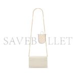 YSL UPTOWN CHAIN WALLET IN GRAIN DE POUDRE EMBOSSED LEATHER 6077881GF0J9207 (19*12*3cm) - Image 3