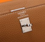 Hermès Kelly Togo Calf Sliver hardware Golden brown size: 25Cm/ 28Cm - Image 7