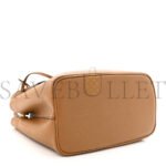 PRADA VITELLO DAINO SOFT MINI DOUBLE BAG CARAMEL (25*18*10cm) - Image 4