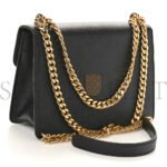 PRADA SAFFIANO SOFT CALFSKIN CHAIN SHOULDER BAG BLACK (20*13*6cm) - Image 2