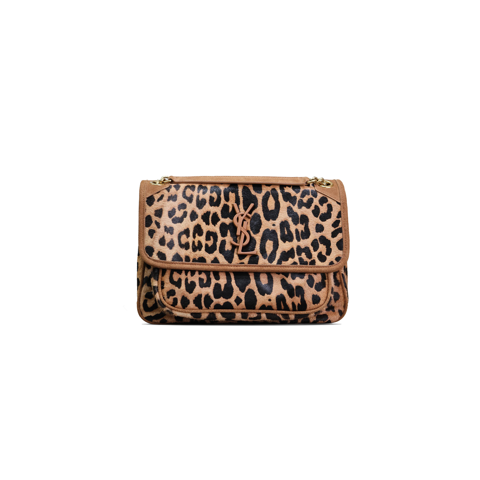 49436ee9a3c553574869377a12384fa639177bae YSL NIKI MEDIUM LEOPARD SHOULDER BAG 273448 (28*20.5*8.5cm) - Image 1
