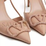 VALENTINO VLOGO SIGNATURE SLINGBACK PUMP IN CALFSKIN LEATHER 80MM 3W2S0R01EST_04W - Image 5