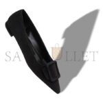 MANOLO BLAHNIK MAYSALEPUMPFLAT BLACK SUEDE BUCKLE DETAIL FLAT PUMPS 322-2402-0001 - Image 3