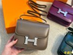 Hermès Constance cowhide leather size: 18*15cm - Image 3