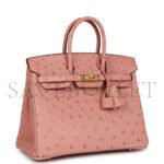 HERM�S MASTER BIRKIN 25 OSTRICH LEATHER CHERRY BLOSSOM PINK GOLD BUCKLE H041944CK92 (25*20*13cm) - Image 4