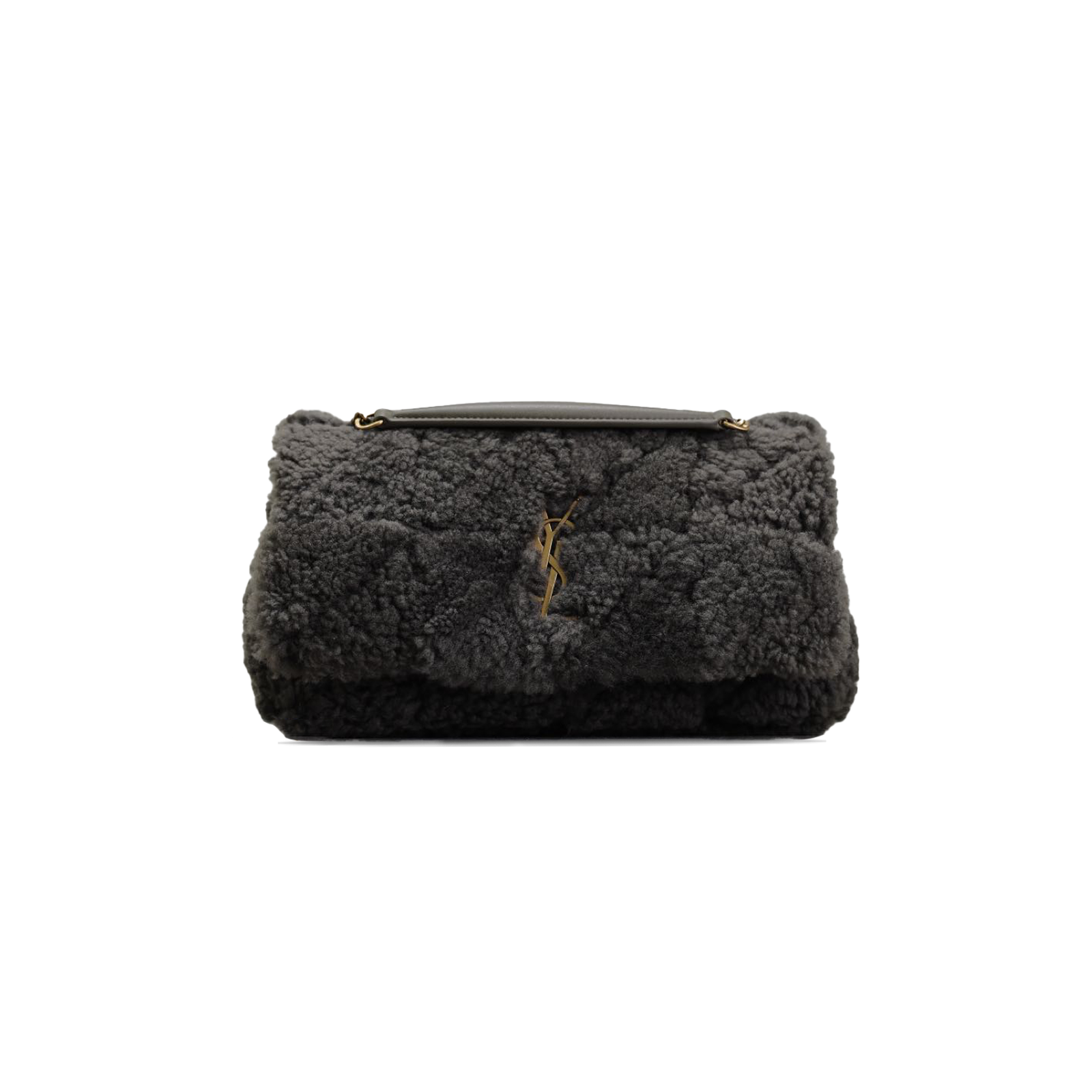 4c2d0b8d66cf1faefc753a7a0ddf5aa30d470db5 YSL JAMIE SHOULDER BAG IN LAMB SHEARLING FUR�77191763584 (25*15*7.5cm) - Image 1