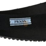 PRADA SATIN CRYSTAL EMBELLISHED HEADBAND BLACK - Image 3