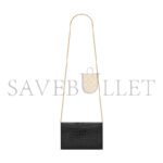 YSL UPTOWN CHAIN WALLET IN SHINY CROCODILE-EMBOSSED LEATHER 607788DND1J1000 (19*12*3cm) - Image 3