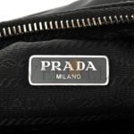 PRADA NYLON RE-EDITION 2005 SHOULDER BAG BLACK (22*18*6cm) - Image 5
